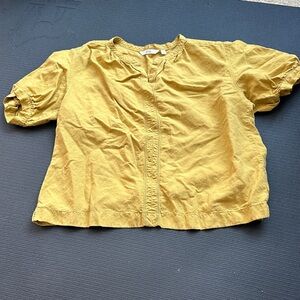 💜5 for $25 Uniqlo Mustard Yellow Women's Blouse